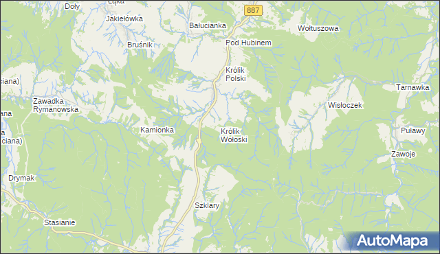 mapa Królik Wołoski, Królik Wołoski na mapie Targeo