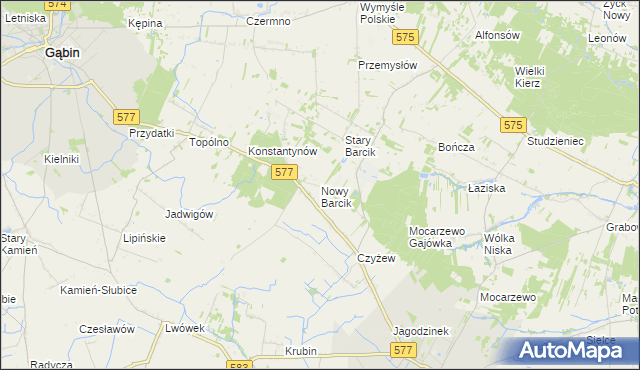 mapa Nowy Barcik, Nowy Barcik na mapie Targeo