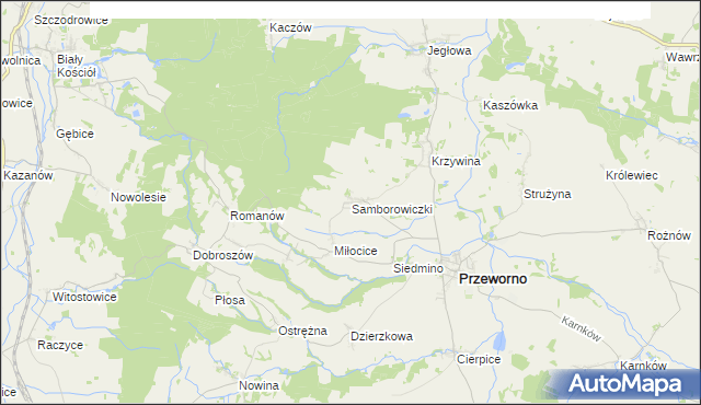 mapa Samborowiczki, Samborowiczki na mapie Targeo