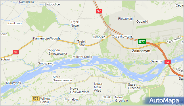 mapa Wólka Smoszewska, Wólka Smoszewska na mapie Targeo