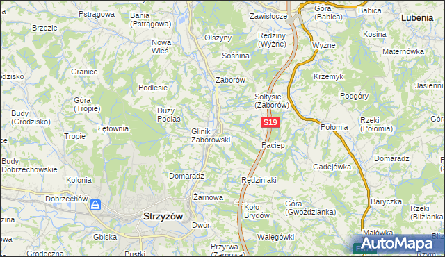 mapa Glinik Charzewski, Glinik Charzewski na mapie Targeo