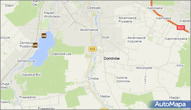 mapa Wólka Abramowicka, Wólka Abramowicka na mapie Targeo