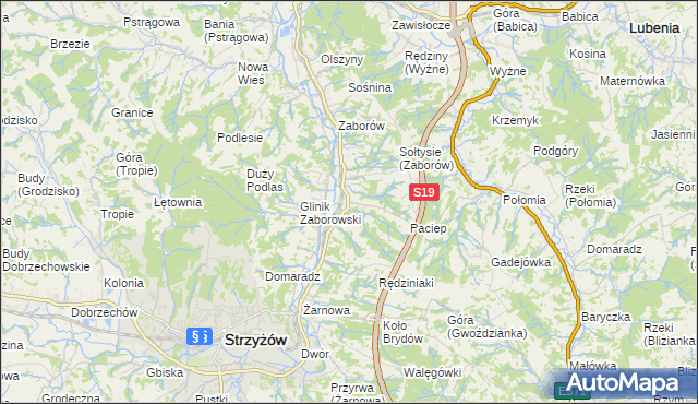 mapa Glinik Charzewski, Glinik Charzewski na mapie Targeo