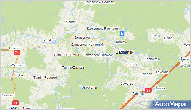 mapa Goleniawy, Goleniawy na mapie Targeo