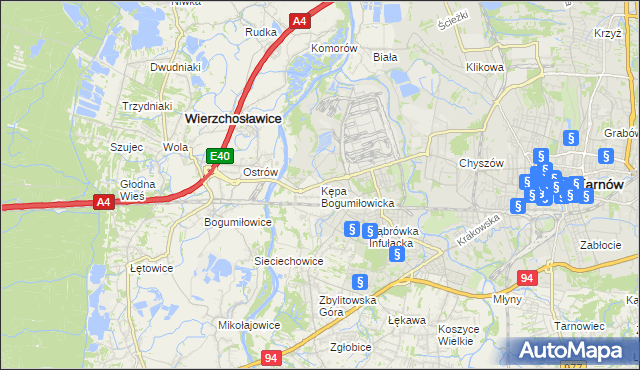 mapa Kępa Bogumiłowicka, Kępa Bogumiłowicka na mapie Targeo