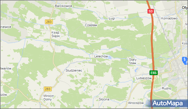mapa Lelechów, Lelechów na mapie Targeo
