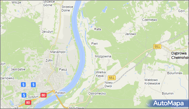 mapa Mozgowina, Mozgowina na mapie Targeo