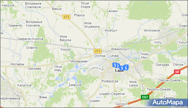 mapa Orchów, Orchów na mapie Targeo