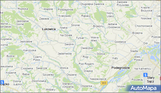 mapa Owieczka, Owieczka na mapie Targeo