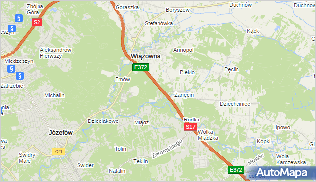 mapa Radiówek, Radiówek na mapie Targeo
