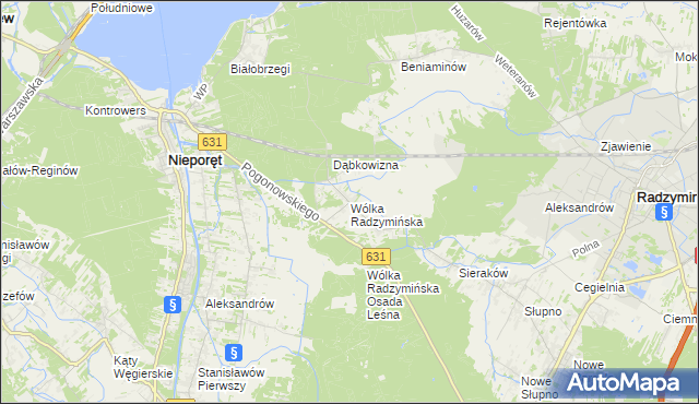 mapa Wólka Radzymińska, Wólka Radzymińska na mapie Targeo