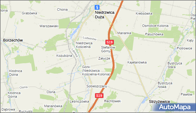 mapa Załucze, Załucze na mapie Targeo