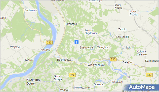 mapa Zbędowice, Zbędowice na mapie Targeo