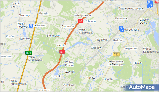 mapa Baszkówka, Baszkówka na mapie Targeo