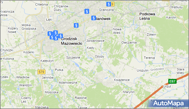 mapa Opypy, Opypy na mapie Targeo