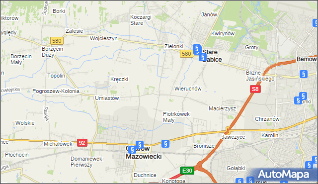 mapa Strzykuły, Strzykuły na mapie Targeo