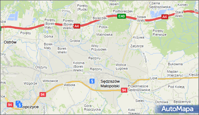 mapa Wolica Piaskowa, Wolica Piaskowa na mapie Targeo