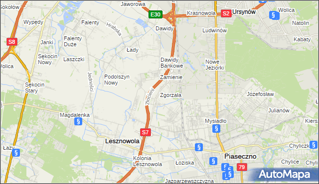 mapa Zgorzała, Zgorzała na mapie Targeo