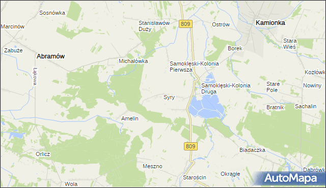 mapa Syry, Syry na mapie Targeo