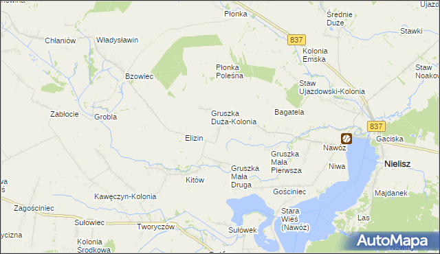 mapa Gruszka Duża, Gruszka Duża na mapie Targeo