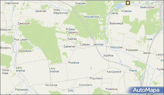 mapa Przełaj, Przełaj na mapie Targeo