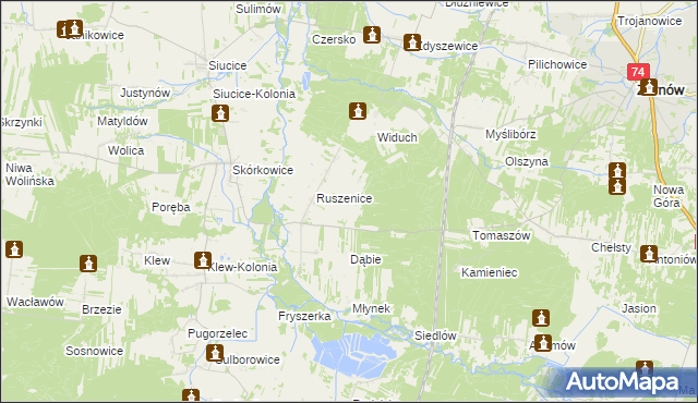 mapa Afryka, Afryka na mapie Targeo