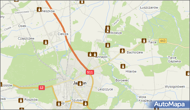 mapa Annapol, Annapol na mapie Targeo