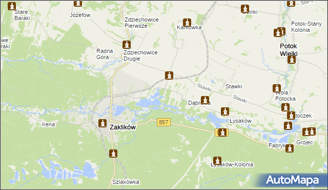 mapa Antoniówka gmina Zaklików, Antoniówka gmina Zaklików na mapie Targeo