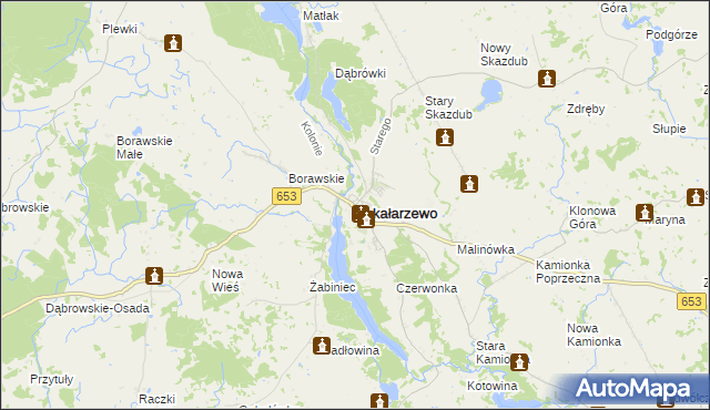 mapa Bakałarzewo, Bakałarzewo na mapie Targeo