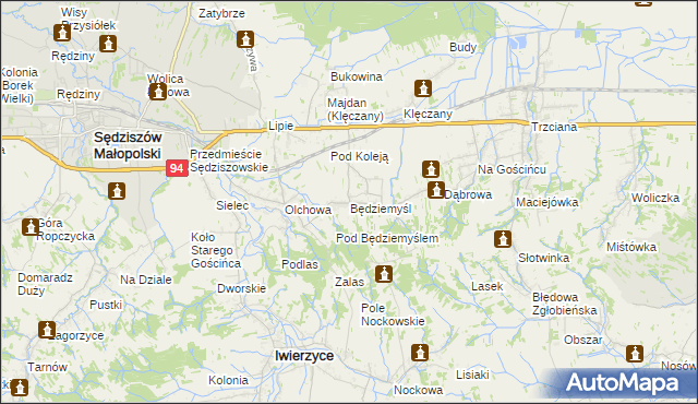 mapa Będziemyśl, Będziemyśl na mapie Targeo