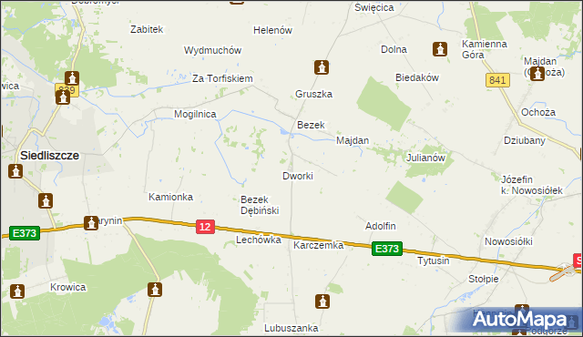 mapa Bezek-Kolonia, Bezek-Kolonia na mapie Targeo