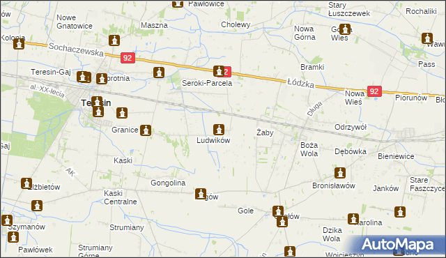 mapa Bieniewo-Wieś, Bieniewo-Wieś na mapie Targeo