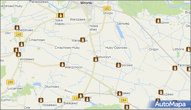 mapa Bobulczyn, Bobulczyn na mapie Targeo