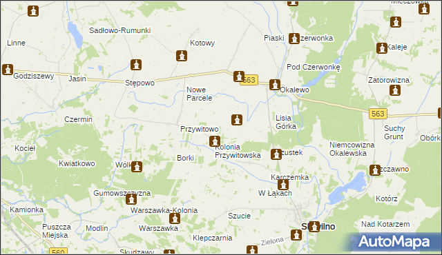 mapa Budziska gmina Skrwilno, Budziska gmina Skrwilno na mapie Targeo