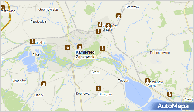 mapa Byczeń, Byczeń na mapie Targeo