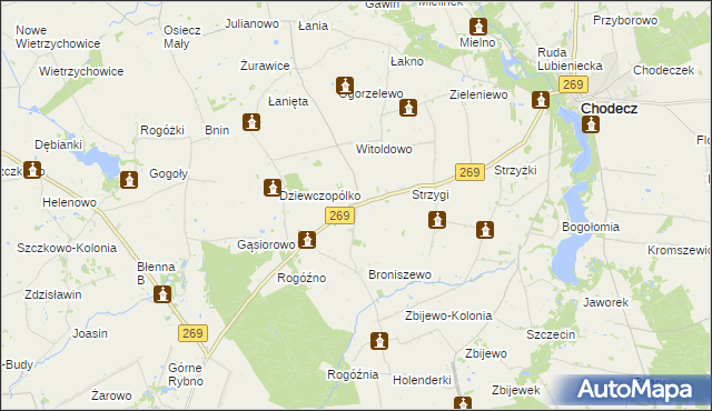 mapa Cetty, Cetty na mapie Targeo