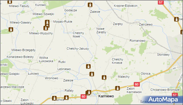 mapa Chełchy-Chabdzyno, Chełchy-Chabdzyno na mapie Targeo