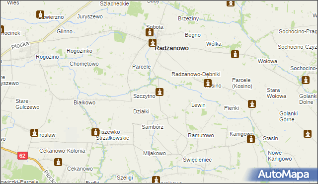 mapa Chełstowo, Chełstowo na mapie Targeo