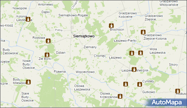 mapa Chomęc, Chomęc na mapie Targeo