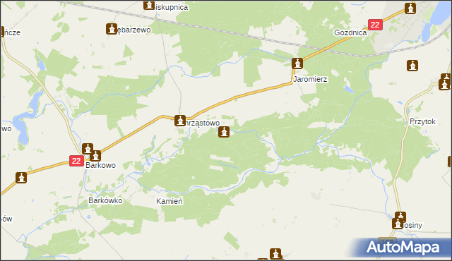 mapa Chrząstówko, Chrząstówko na mapie Targeo