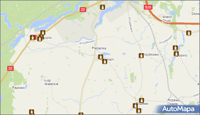 mapa Chwiram, Chwiram na mapie Targeo