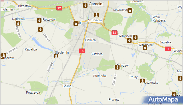 mapa Ciświca, Ciświca na mapie Targeo