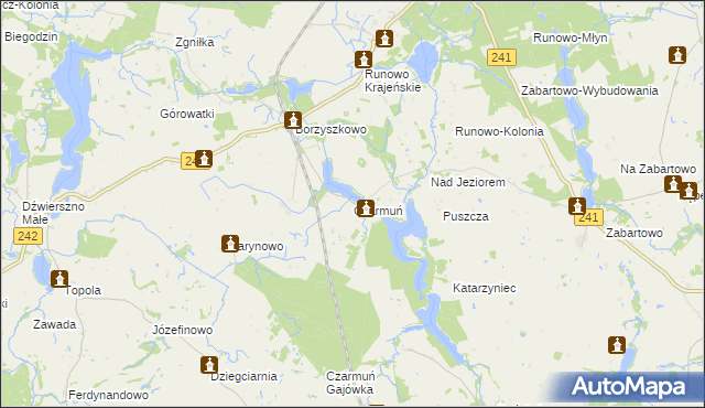 mapa Czarmuń, Czarmuń na mapie Targeo