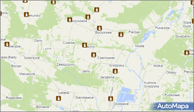 mapa Czechowiec, Czechowiec na mapie Targeo