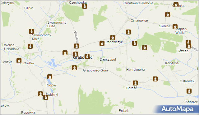 mapa Dańczypol, Dańczypol na mapie Targeo