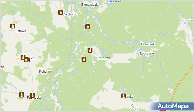 mapa Darnowo gmina Kępice, Darnowo gmina Kępice na mapie Targeo