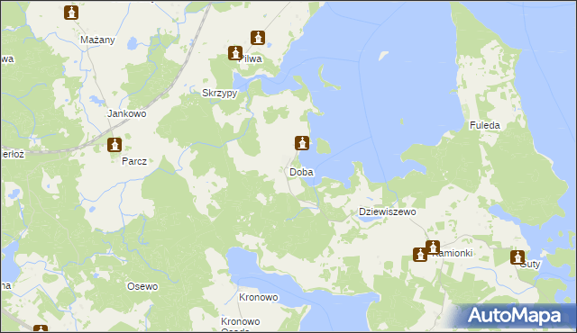 mapa Doba, Doba na mapie Targeo
