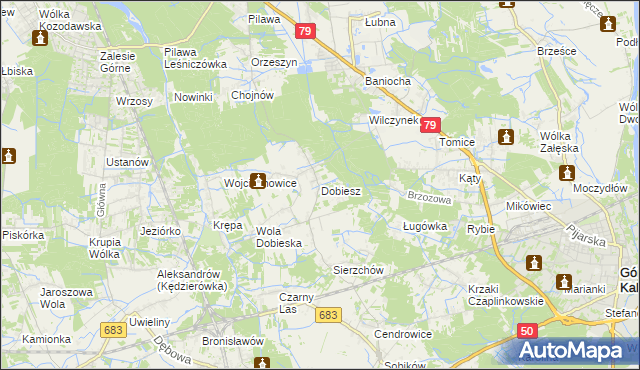 mapa Dobiesz, Dobiesz na mapie Targeo