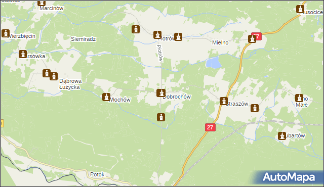 mapa Dobrochów, Dobrochów na mapie Targeo