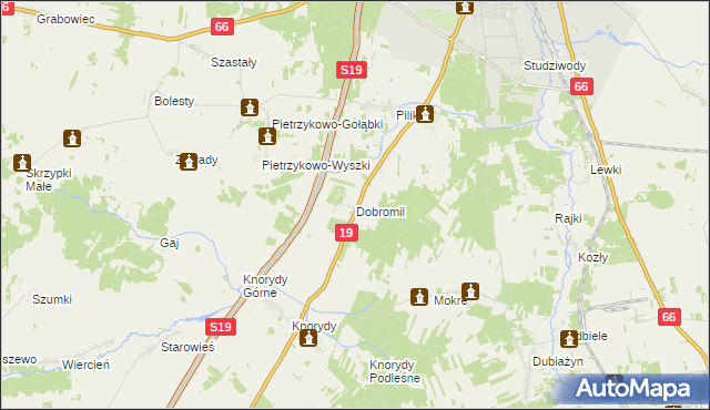 mapa Dobromil, Dobromil na mapie Targeo